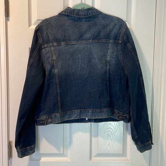 Just USA dark denim Jean jacket 1X - Picture 4 of 7